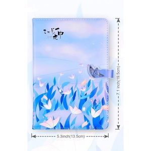 Blank Leather Journal Colorful Sketchbook Unique Pages (258 pages)